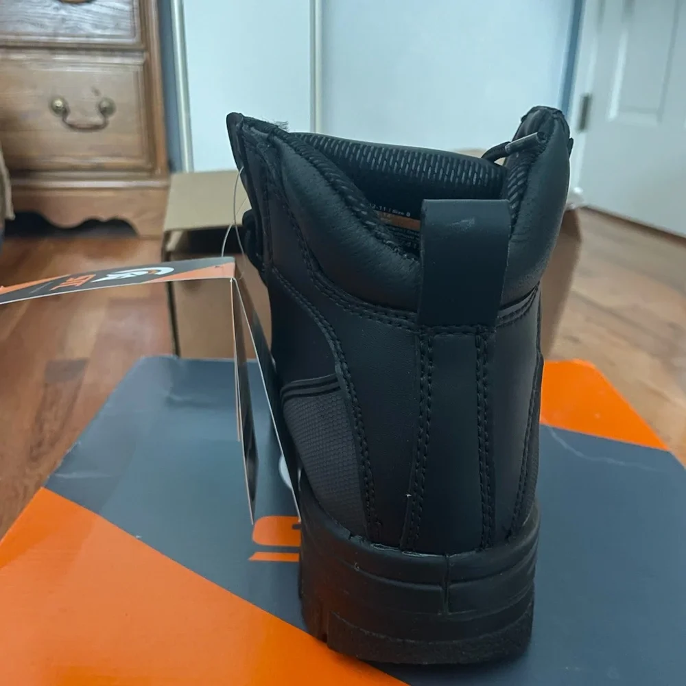 Vegan steel toe work boots